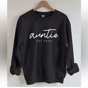 Auntie Established 2024 Sweatshirt Black XL